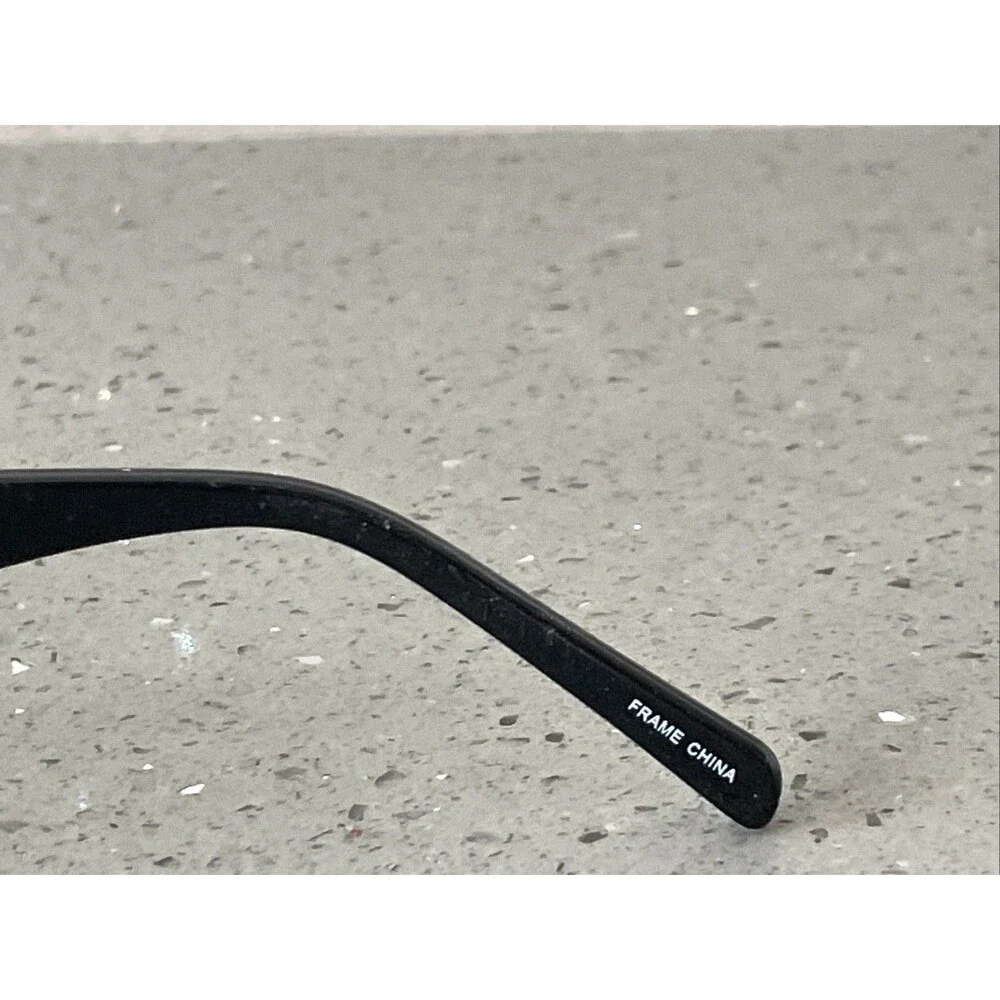 Modern Optical Plasma EYEGLASSES FRAMES ONLY 51-16-140 Black full rim rectangle